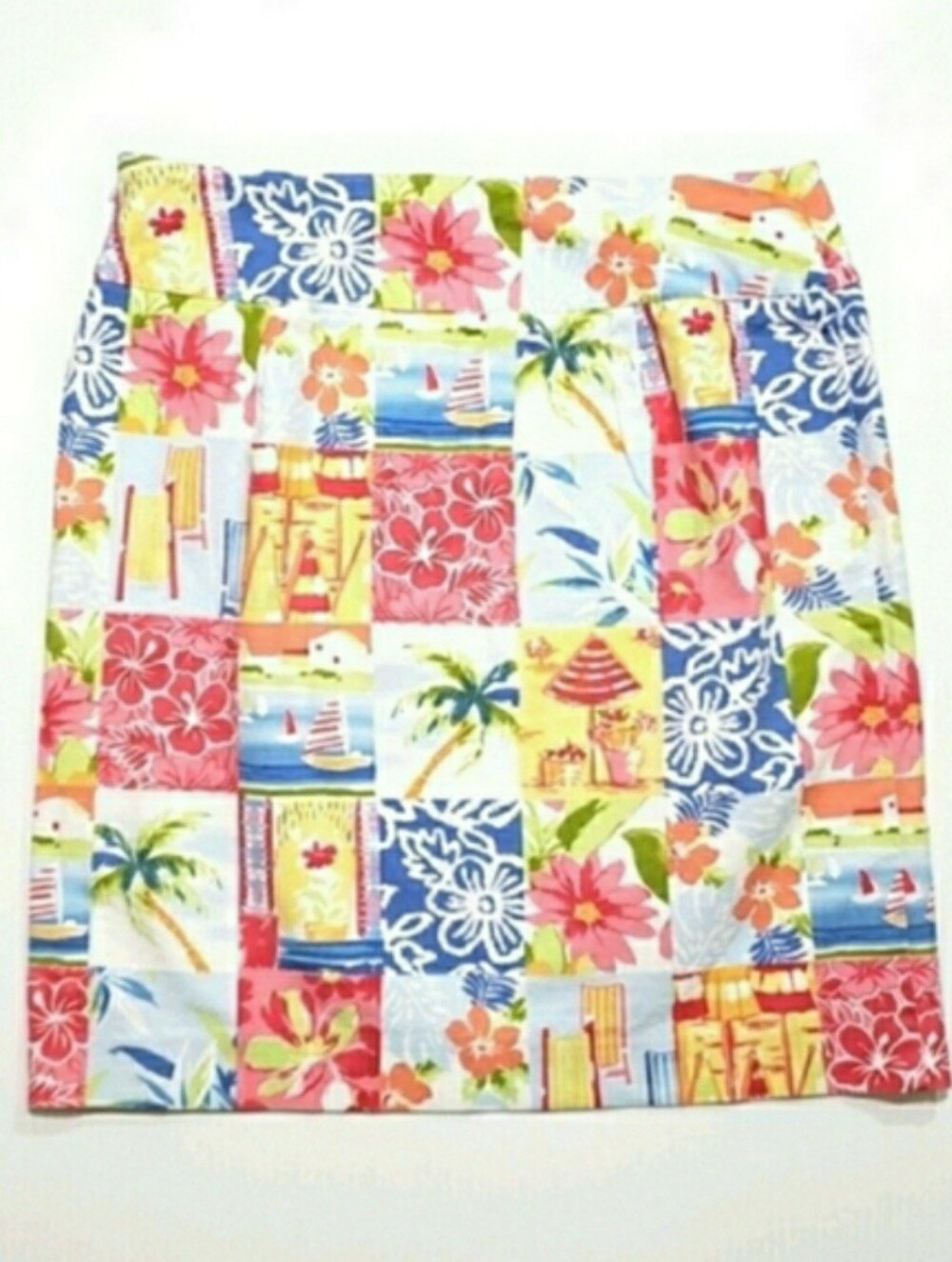 Talbots Tropical Floral Mini Golf Skirt